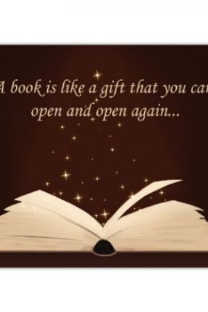 wenskaart book gift